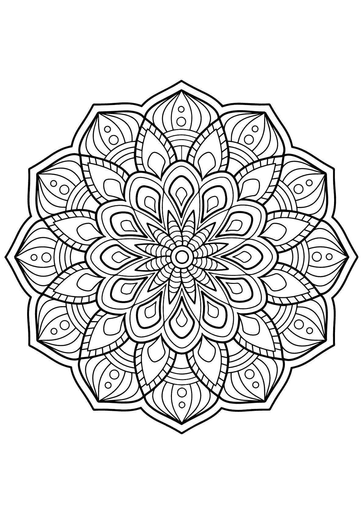 Mandala livre gratuit 3  Mandalas  Coloriages difficiles pour adultes