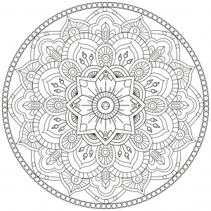 Coloriage mandala par pauline