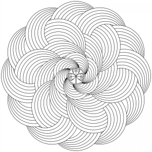 Enchevêtrement d'Arcs en ciels ! (Coloriage de Mandalas)