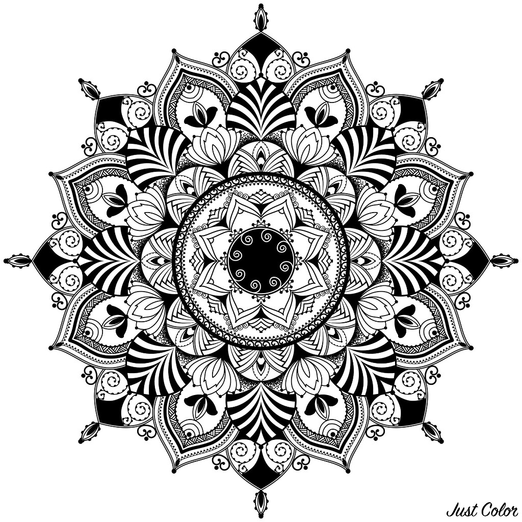 Quand le style Zentangle permet de créer un Mandala, cela donne ça
