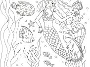 Coloriages Mondes aquatiques pour adultes