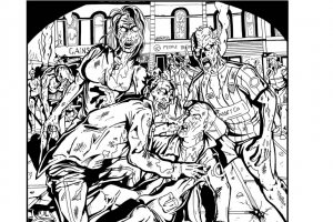 Coloriage adulte zombies