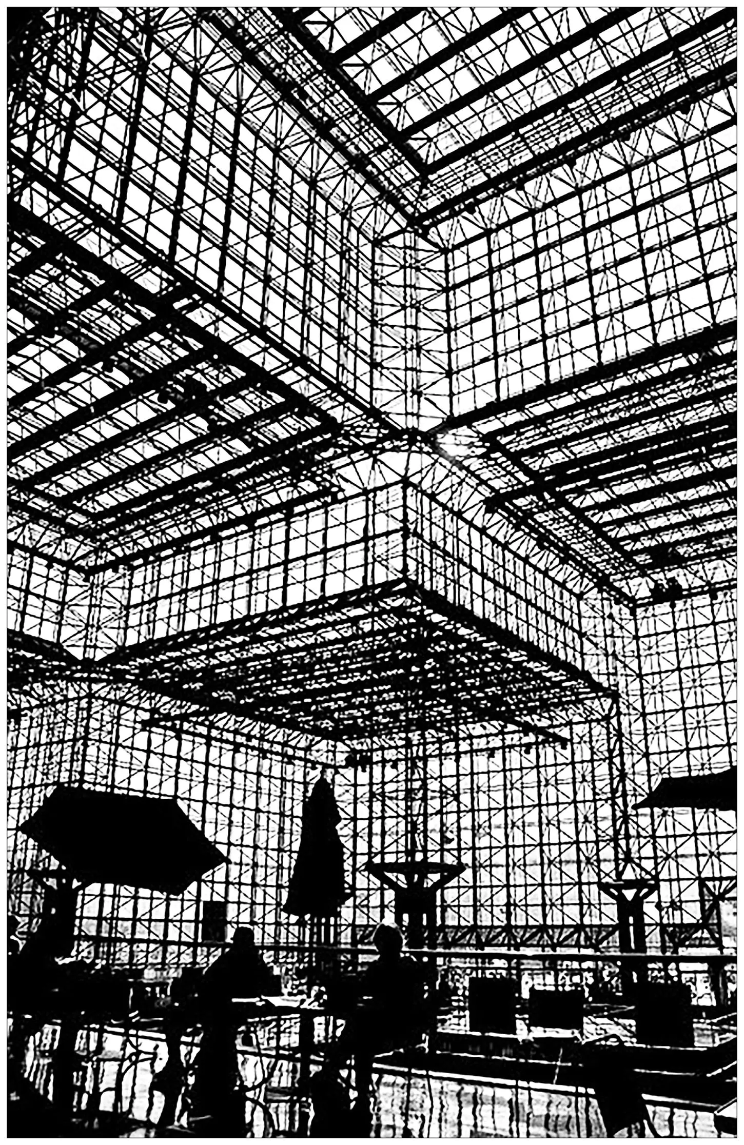 Ombres pei jacob javits center new york (Coloriage à imprimer pour adultes)