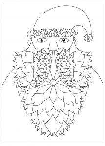 Coloriage pere noel jim