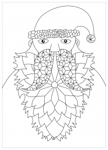 Coloriage pere noel jim