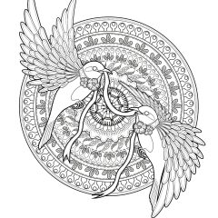 Coloriages d'Oiseaux à imprimer pour adultes