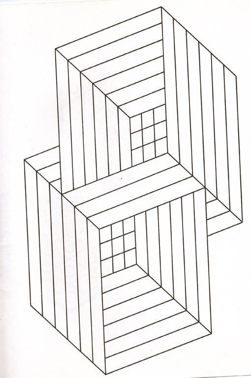 Illusion optique cubes