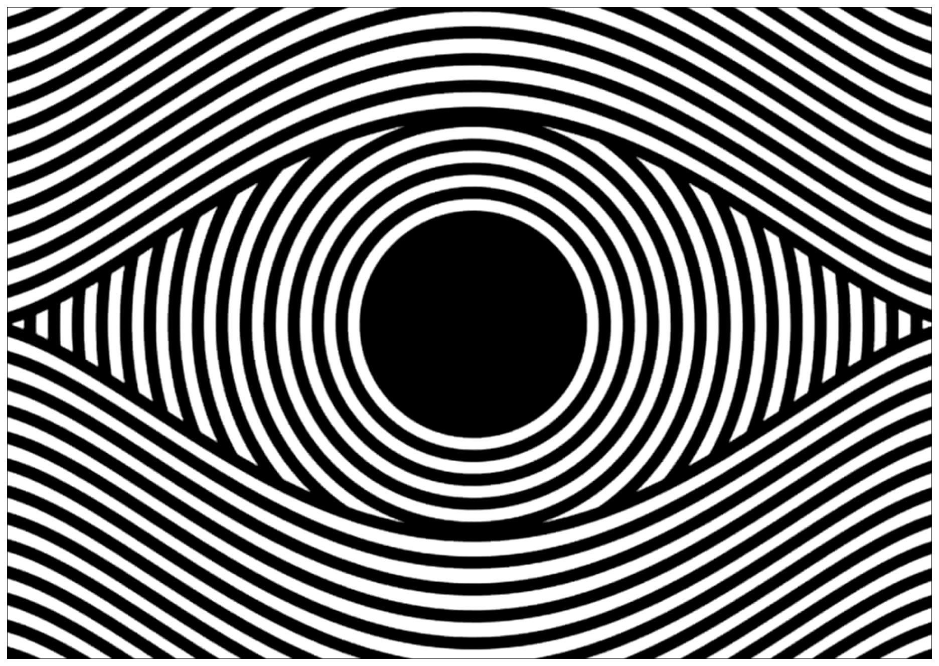 Oeil et illusion d'optique - format paysage . (inspiré d'une oeuvre de Sergi Delgado) Oeil et illusion d'optique - format paysage . (inspiré d'une oeuvre de Sergi Delgado)