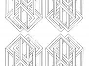 Coloriages Op Art (Illusions d'optique)