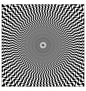 Coloriage op art illusion optique