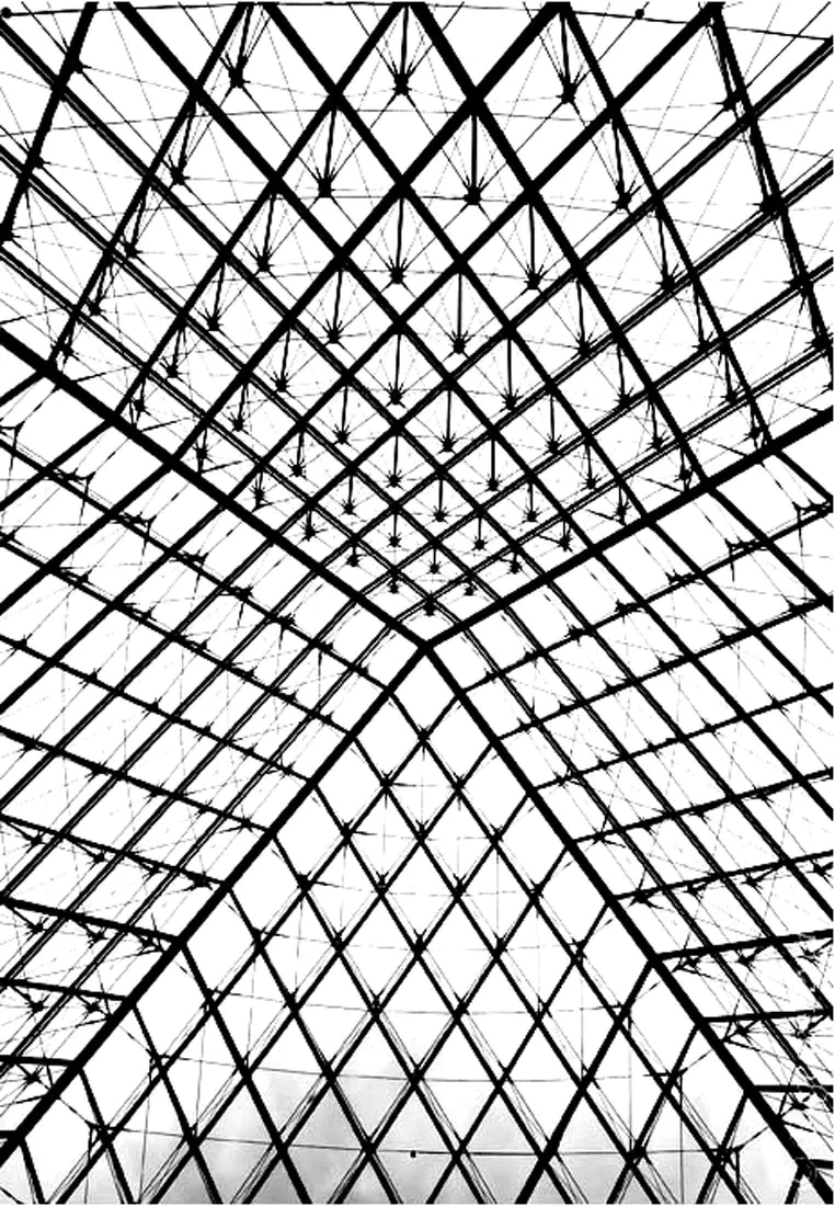 Pyramide louvre (Coloriage de Paris à imprimer pour adultes)