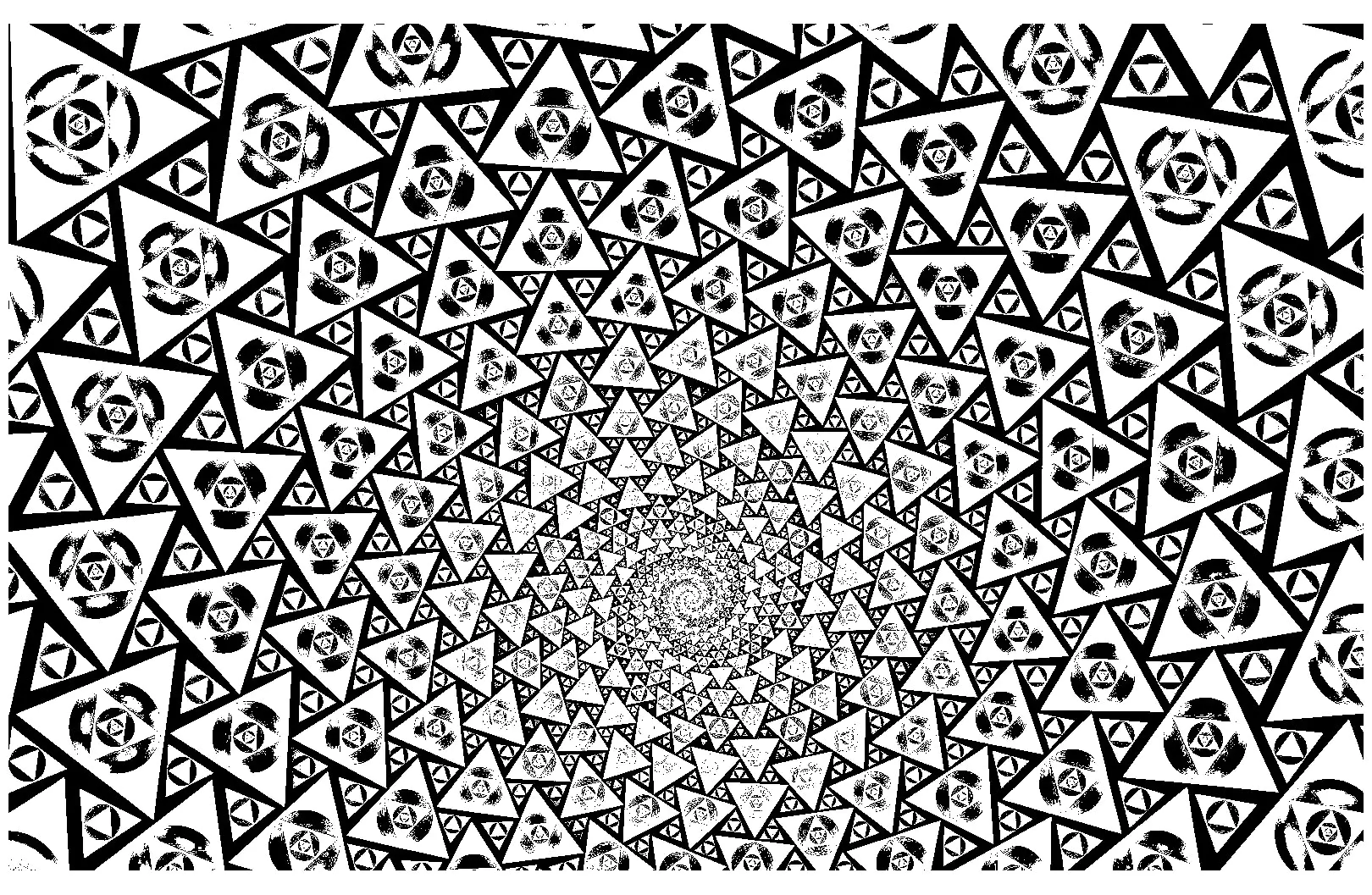 Psychedelique - 1 (Coloriage à imprimer pour adultes)