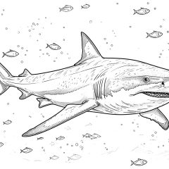 Coloriages de Requins à imprimer pour adultes