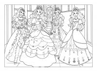 Princesses Barbie (Coloriage Retour en enfance)