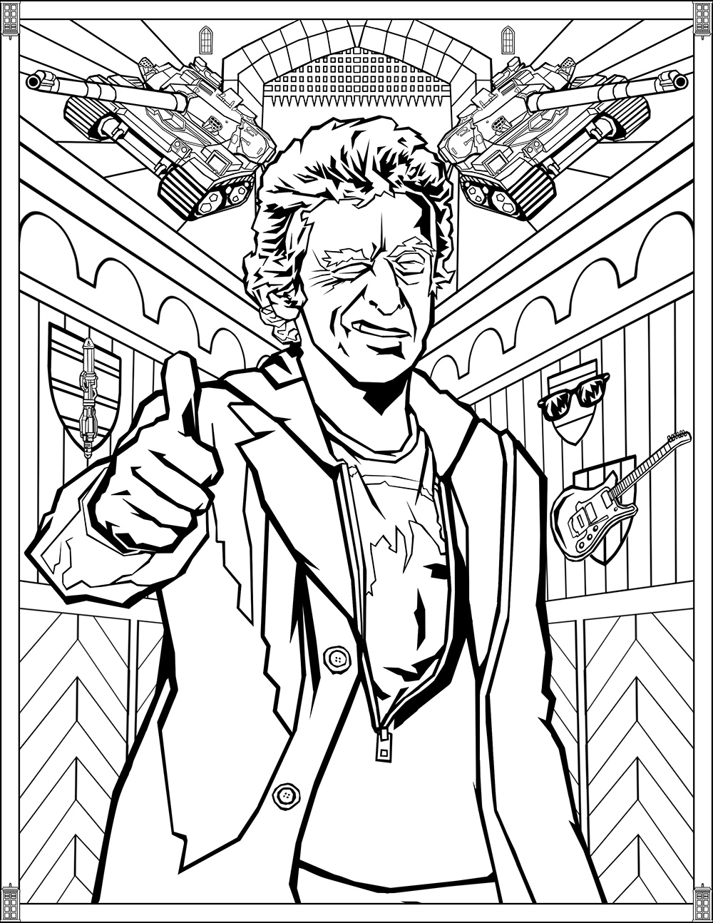 coloriage doctor who douzieme doctor free to print