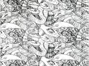 Coloriages de Serpents à imprimer pour adultes
