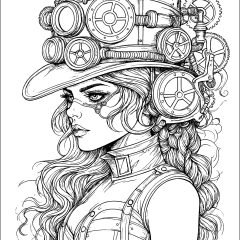 Coloriages de Steampunk à imprimer pour adultes
