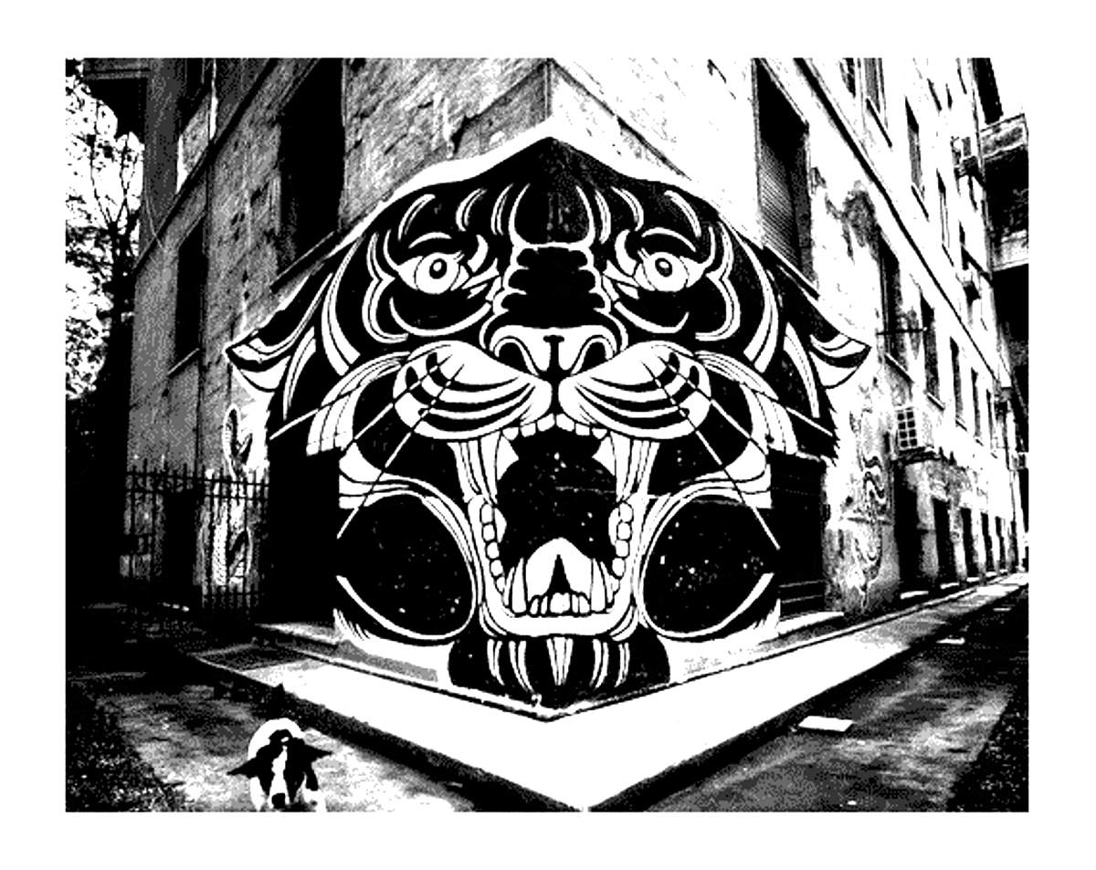 Coloriage Tag Graffiti A Imprimer