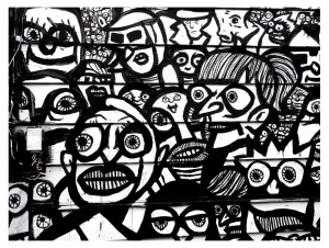 Coloriage de Tags et Graffitis à imprimer pour adultes : Graffiti-ken-mar-off-ken-ave