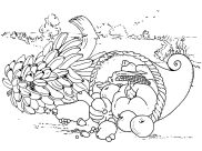 Coloriages de Thanksgiving à imprimer pour adultes