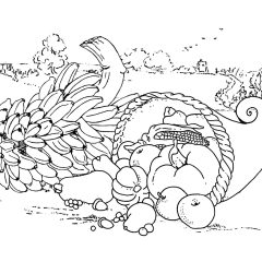 Coloriages de Thanksgiving à imprimer pour adultes