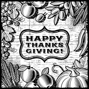 Coloriage thanksgiving a imprimer