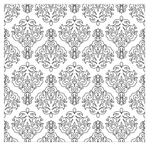 Coloriage de à imprimer pour adultes : Motifs-vintage-par-kostins