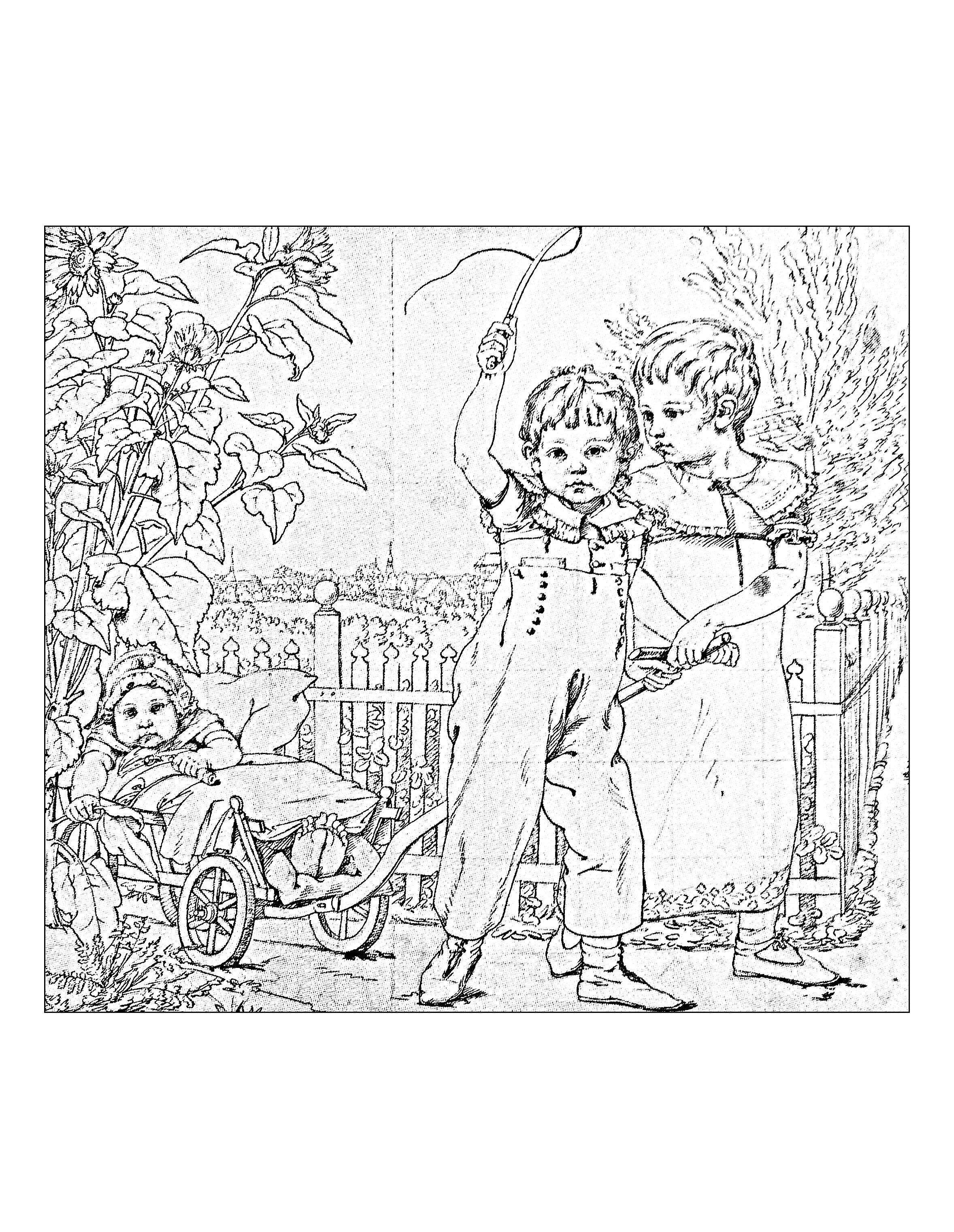 Dessin vintage  Vintage  Coloriages difficiles pour adultes