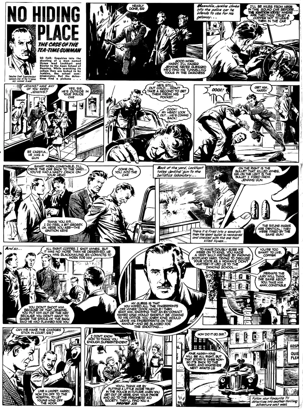Bande dessinee vintage (Coloriage à imprimer pour adultes)