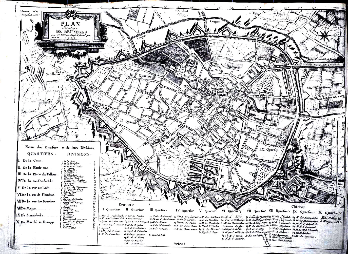 Plan bruxelles (Coloriage Vintage à imprimer pour adultes)