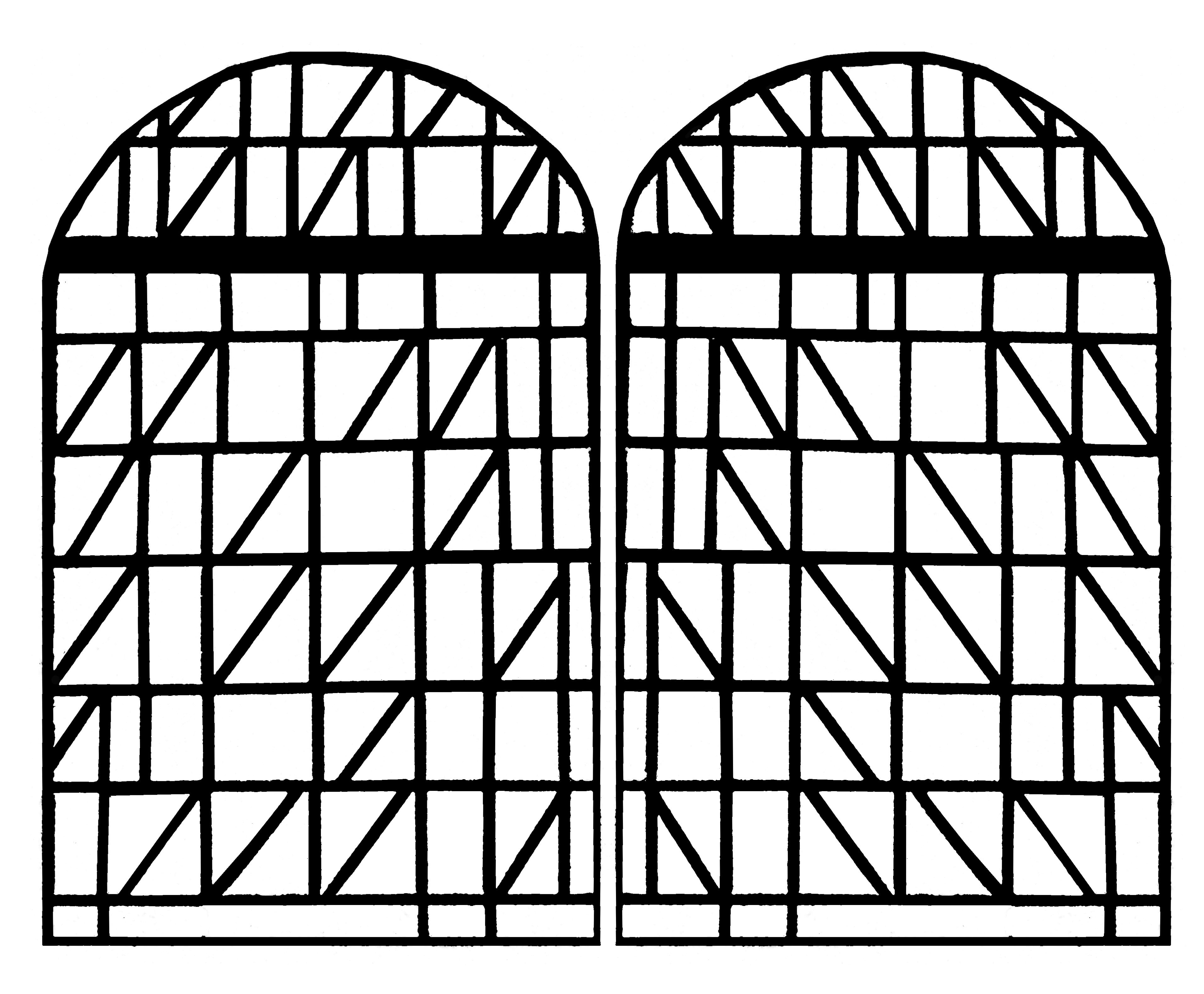 Vitrail moderne de l'église de Villars sur Glane - version 2