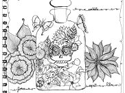 Coloriages de Zentangle à imprimer pour adultes
