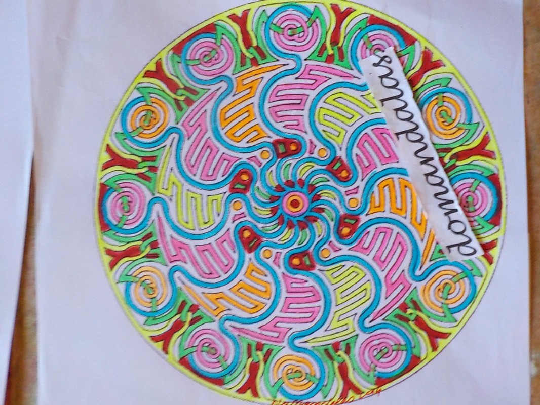 Mandala to color zen relax free 1 - Zen & Anti-stress Mandalas - 100%