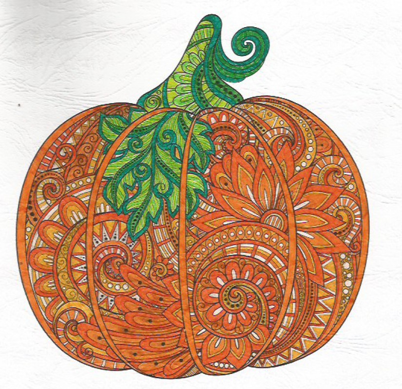 Halloween pumpkin zentangle source 123rf irinarivoruchko - Zentangle