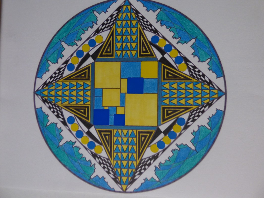 "Celtic Art" Mandala coloring page 5 - Difficult Mandalas (for adults