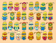Werk von Anonym nach coloriage-tres-nombreux-minions