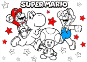 Creation by Jean-François from Coloriage avec les personnages de Super Mario Bros
