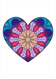 Creation by Anonymous from Coeur motifs avec motifs internes simples