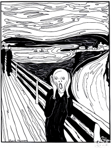 Coloriages à imprimer : Edvard Munch