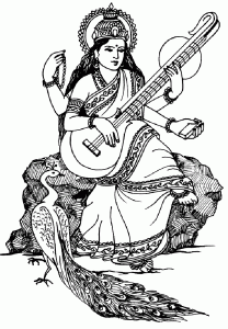 Coloriages à imprimer : Saraswati
