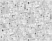 Coloriages à imprimer : Ville