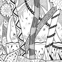 Pagine Giungla e foresta da Colorare per adultos