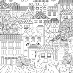 Pagine Architettura, paesi e città da Colorare per adultos