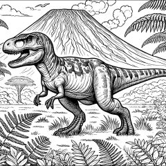 Pagine Dinosauri da Colorare per adultos