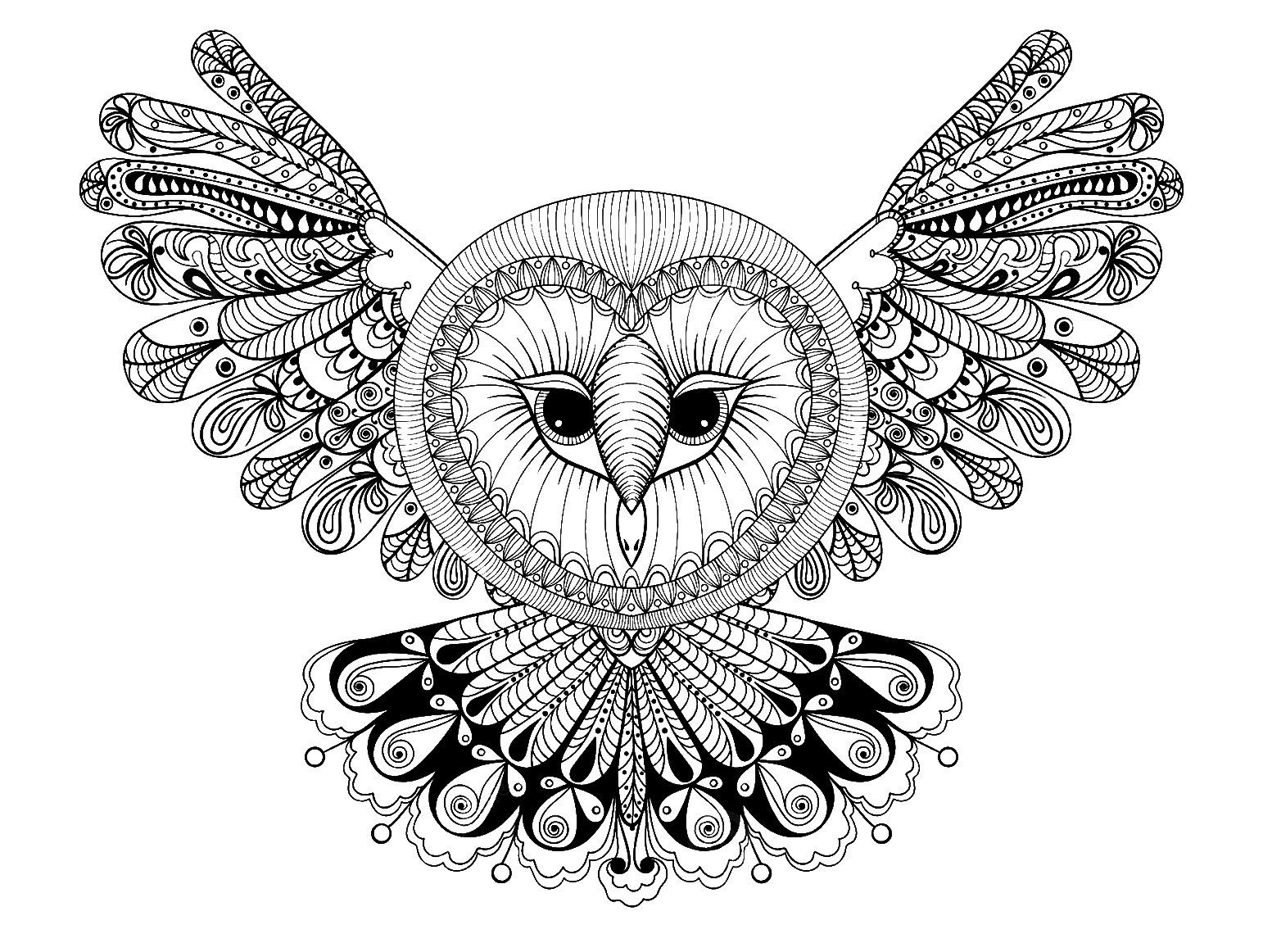 Disegni da colorare per adulti animali 129 Permission For personal and non mercial use only