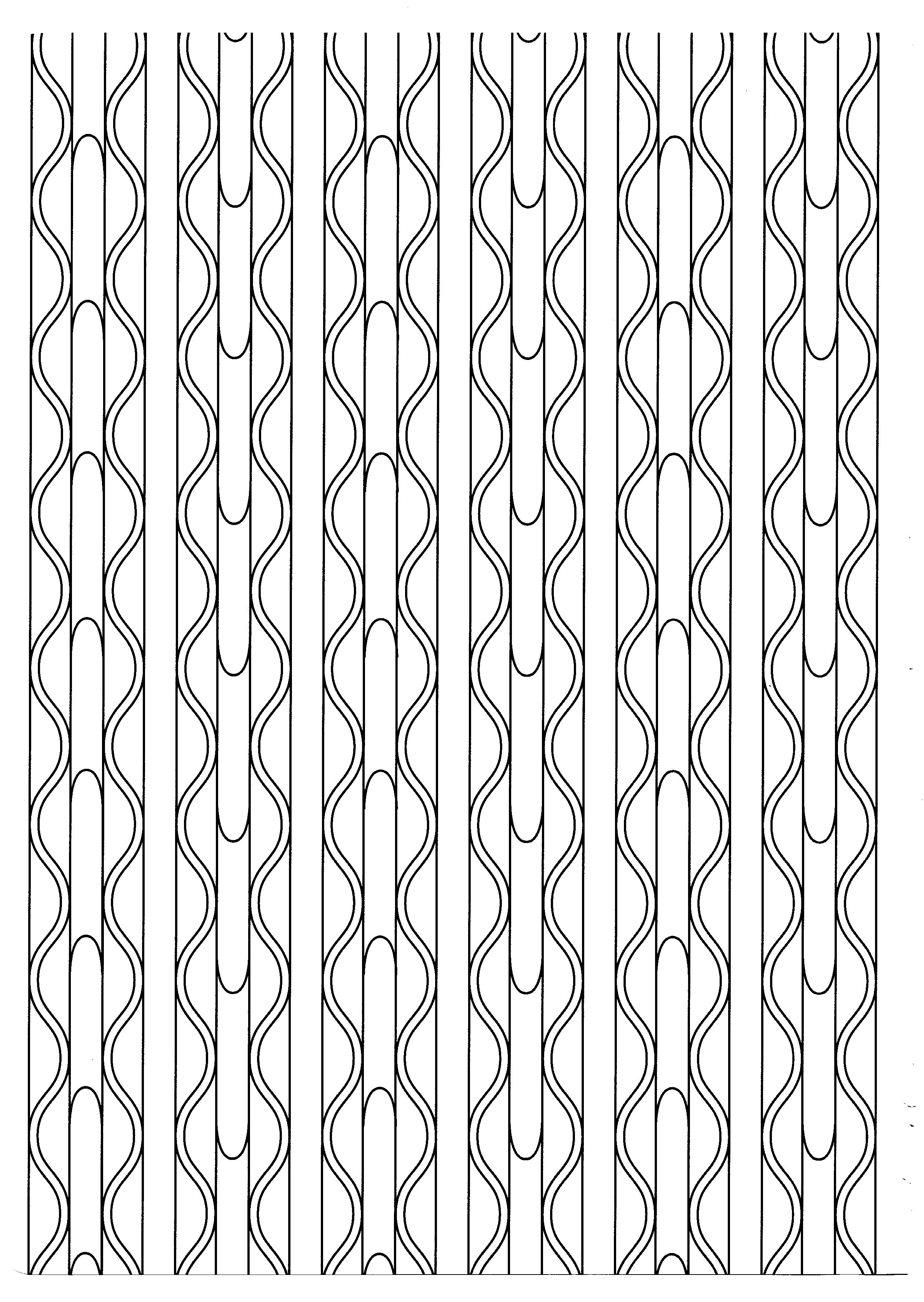 Linee rilassanti da colorare Linee rilassanti da colorare