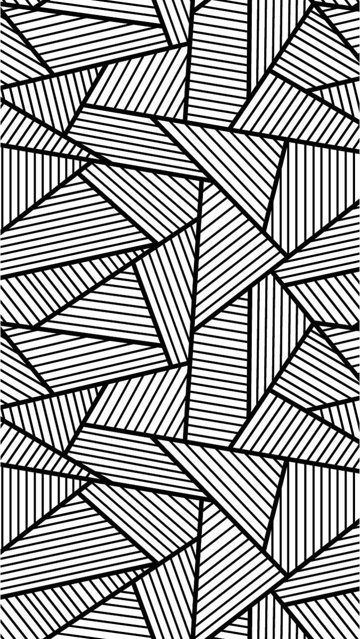 Raccolta di triangoli con linee rette: una pagina da colorare molto rilassante Raccolta di triangoli con linee rette: una pagina da colorare molto rilassante
