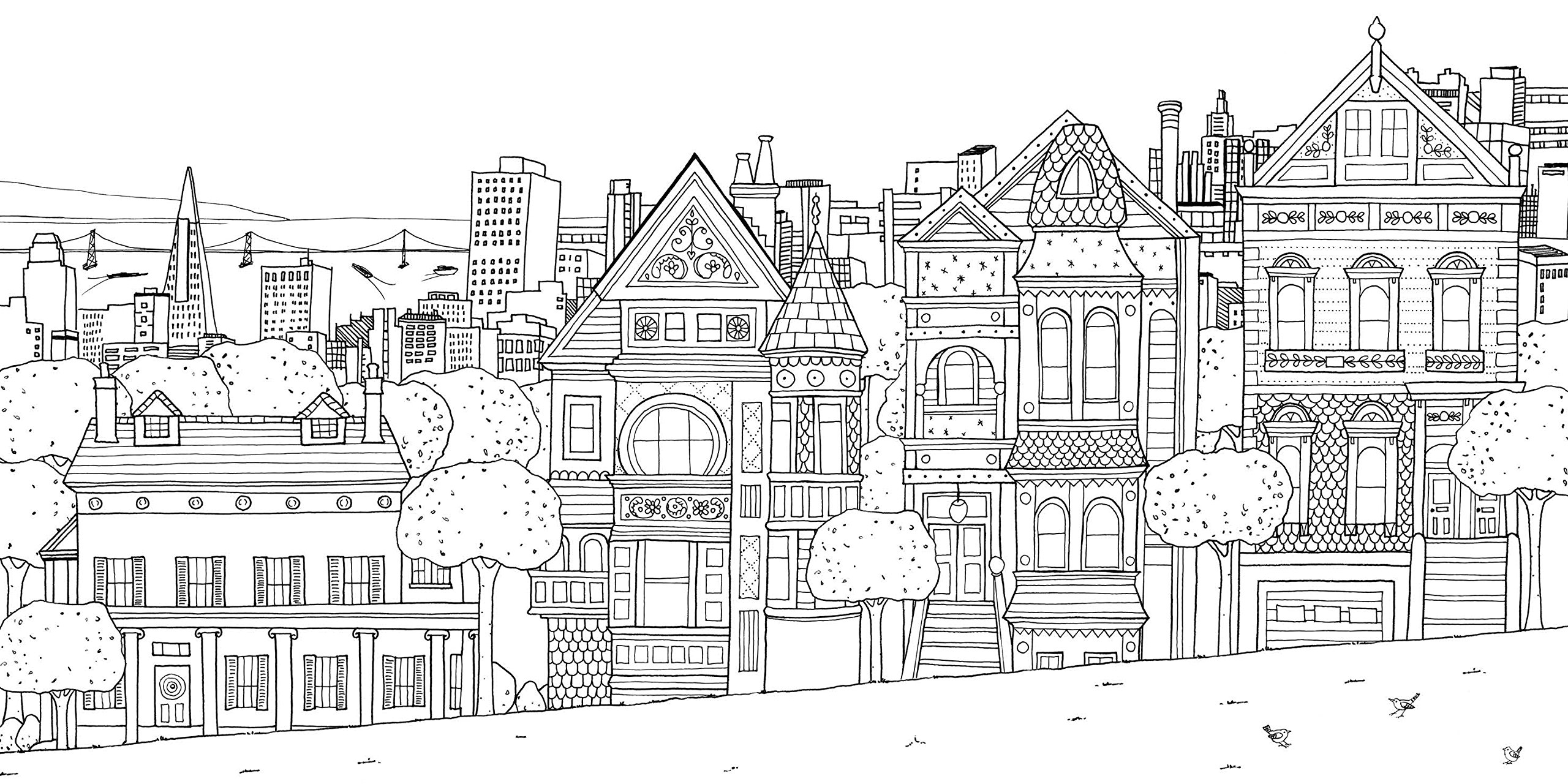 Le famose 'Painted Ladies' di San Francisco, USA. Le 'Painted Ladies', altrimenti note come 'Postcard Row' o le 'Seven Sisters', sono una fila di case vittoriane colorate situate al 710-720 di Steiner Street, di fronte ad Alamo Square. Le famose 'Painted Ladies' di San Francisco, USA. Le 'Painted Ladies', altrimenti note come 'Postcard Row' o le 'Seven Sisters', sono una fila di case vittoriane colorate situate al 710-720 di Steiner Street, di fronte ad Alamo Square.
