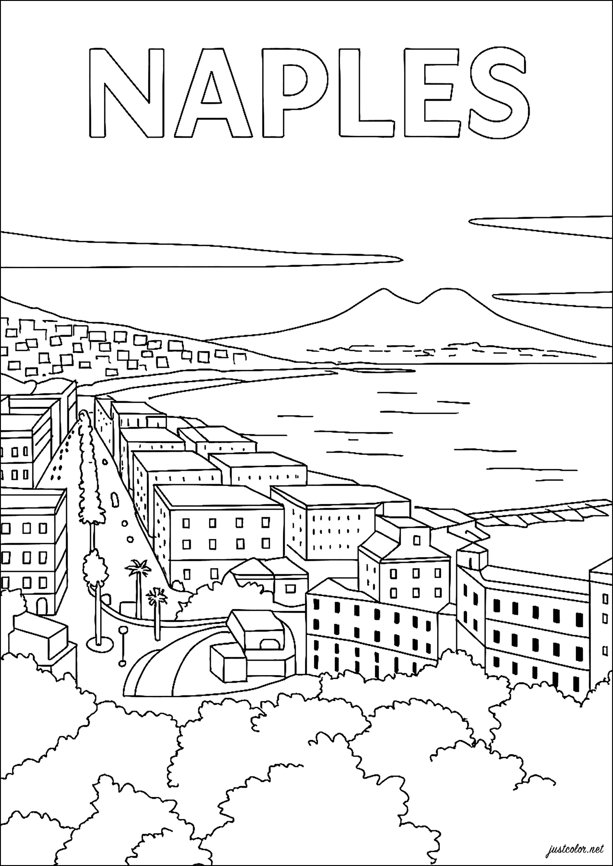 Disegni Da Colorare Della Citt 