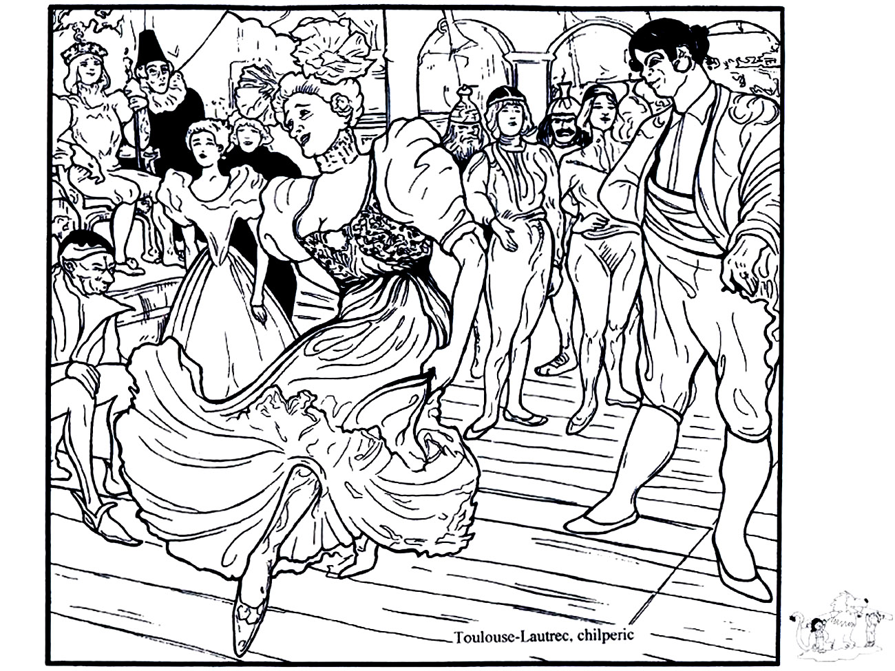 Henri de Toulouse-Lautrec - Marcelle Lender che balla il bolero in 'Chilpéric' (1895-1896). Bellissima colorazione ispirata al dipinto di Henri de Toulouse-Lautrec 'Marcelle Lender che balla il bolero in 'Chilpéric'' (1895-1896).
Henri de Toulouse-Lautrec - Marcelle Lender che balla il bolero in 'Chilpéric' (1895-1896). Bellissima colorazione ispirata al dipinto di Henri de Toulouse-Lautrec 'Marcelle Lender che balla il bolero in 'Chilpéric'' (1895-1896).